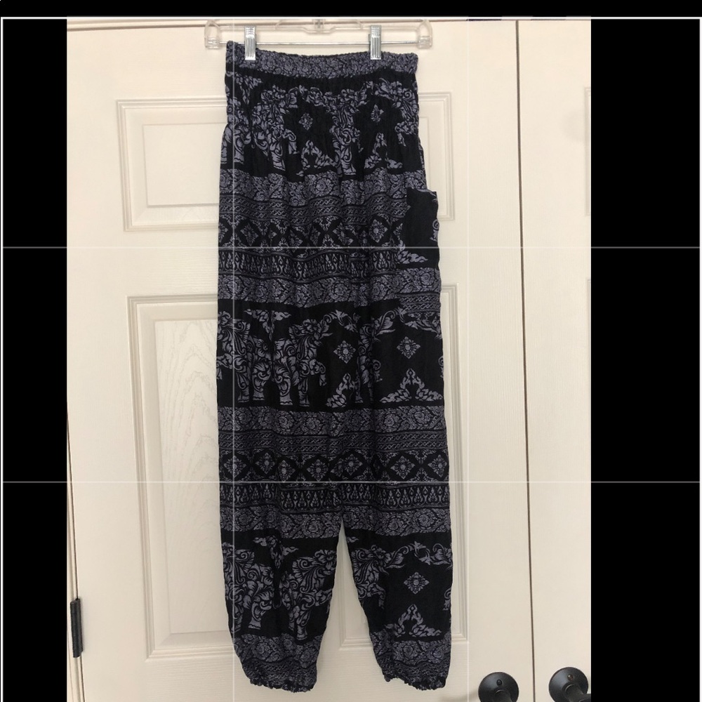 Navy Harem Pants